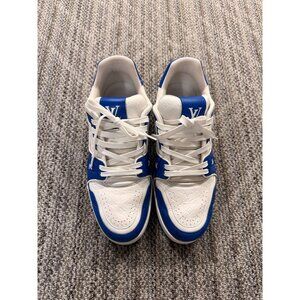 Louis Vuitton Mens Blue & White #54 Sneakers Size 8.5